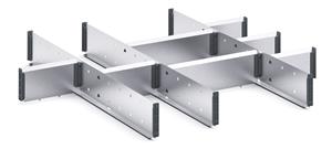 11 Compartment Steel Divider Kit External 800W x 750Dx 100H Bott Cubio Metal Drawer Divider Kits 43020666.51 